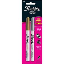 Sharpie Paint Markers Oil Base Extra Fine 2pk Goldsilver 30588pp