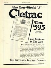 1922 Cletrac Cleveland Tractors Ad J.f. Brittain Erie Pennsylvania Distributor