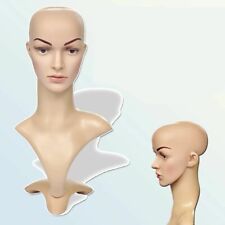 Female Mannequin Head Realistic Hat Jewelry Hair Wig Shop Window Display Form