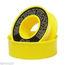 12 X 260 Yellow Teflon Tape Ptfe Gas Pipe Thread Seal Tape T-27730a Ul