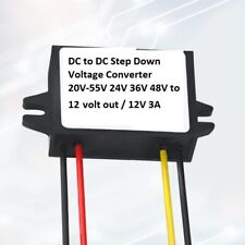 Dc Step Down Voltage Converter Golf Cart 20v-55v 24v 36v 48v To 12 Volt 12v 3a
