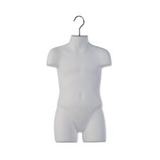 Only Hangers Child Plastic Mannequin Torso Body Form- White