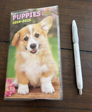 2024-2025 Puppies 2 Year Purse Pocket Calendar Planner
