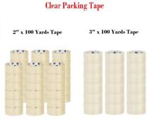 Clear Carton Sealing Packing Package Tape 100 Yards 300 Ft Choose Size Qty
