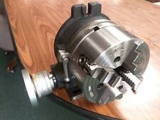 8 Horizontal Vertical Rotary Table W. 8-4 Jaw Independent Chuck 4 T-nuts