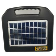 New Portable Solar Powered Electric Fence Energizer Lfr050