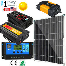 110v 16000w Solar Panel Kit Complete Solar Power Generator 100a Home Grid System