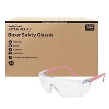 Boxer Clear Lens Pink Temple Safety Glasses Anti-scratch-fog Pack Of 144