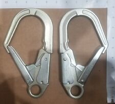 Set Of 2 Yn-326 Locking Safety Hooks For Rebar Tow Strap Arbor Anchor Harness
