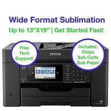 Wide Format Sublimation Printer Bundle Epson Wf-7820 With Sub Ink Paper
