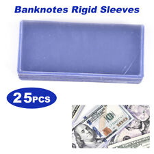 Fit For Modern Currency Notes Topload Holders 25 Banknotes Rigid Sleeves