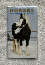 2023-2024 Horses 2 Year Purse Pocket Calendar Planner - Free Shipping