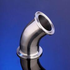 Tri Clamp 51mm 2 Stainless Steel Sanitary Ferrule 45 Degree Elbow Pipe Fitting