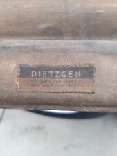 Vintage Dietzgen Grade Rod Pole Leveling Wood For Transit Surveying With Cover