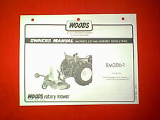 Woods 3 Point Hitch Mower Brush Hog Model Rm3061 Owner Parts Manual