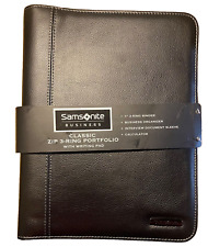 Samsonite Business Classic Zip 3-ring Portfolio Wth Writing Pad