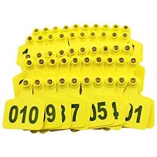 Cattle Ear Tags Large Plastic Livestock Ear Tags For Sheep Cattle Calf Hog Wit