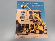Rare Pettibone C8000 Extendo Forklift Sales Sheet