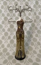 Lady Figurine Mannequin Dress Jewelry Holder Necklace Display Art Deco 14 Tall
