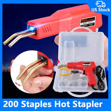 200 Staples Hot Stapler Car Bumper Fender Fairing Welder Gun Plastic Repair Kits