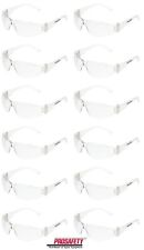 12 Pair Pack Clear Lens Protective Work Ansi Z87 Safety Glasses Work Eyewear