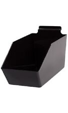 Dump Bins For Slatwall Black Set Of 10 Plastic Slat Wall Display 6 X 11 X 5