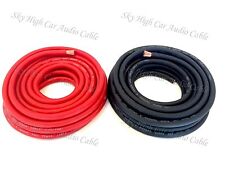 50 Ft 4 Gauge Awg 25 Black 25 Red Power Ground Wire Sky High Car Audio