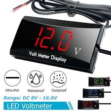 12v Car Led Digital Display Voltmeter Motorcycle Voltage Panel Meter Volt O1t8