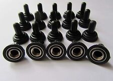 20x Black Mini Toggle Switch Waterproof Rubber Cap Water Proof Boot Cover