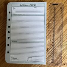 Franklin Quest Classic Size Day Planner Pages Refill Internal Memo 4140