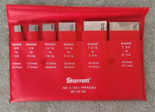 Starrett S154lz Adjustable Parallel Set Of 6-38 To 2-14