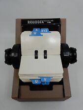 Rolodex Rotary Card File 11753 In Original Box Tan Complete With 500 Cards