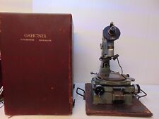 Vintage Gaertner Toolmakers Microscope 131ad In Original Casecover - S7057