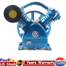 175psi 5hp 4kw V Style Air Compressor Pump Motor Head Double Stage 2-cylinder