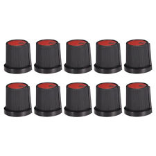 10pcs 6mm Knob For Speaker Effect Pedal Amplifier Potentiometer Knob Black Red