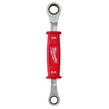 Milwaukee 48-22-9211 Linemans 2in1 Insulated Ratcheting Box Wrench - In Stock