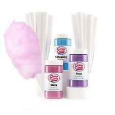 Cotton Candy Floss 50-cones Flossine Sugar Flavoring Machine Maker Supplies Kit