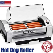 Hot Dog Roller- Sausage Grill Cooker Machine- 6 Hot Dog Capacity -commercial