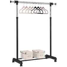 Heavy Duty Commercial Garment Rack Rolling Rack On Wheels For Hanging Clothes
