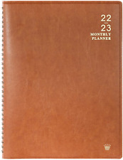 Faux Leather 2022-2023 Agenda Planner Organizer Monthly Calendar Schedule Book