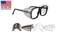 2 Pairs Universal Eyeglasses Side Shields-flexible Slip-on Safety Glasses Shield