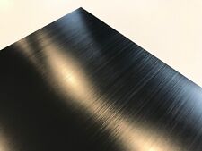Aluminum Sheet Black Anodize Brushed Finish 2pc