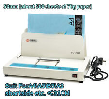 Electric Hot Melt Book Glue Binder Binding Machine 5055mm For A4 A5 B5 A3 220v