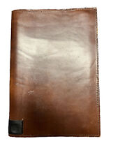 Vintage Genuine Leather Journal Note Pad Paper Holder 9.5 X 6in