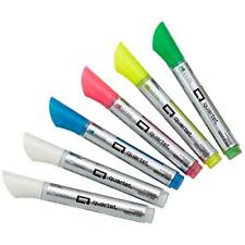 Quartet Glass Dry Erase Markers Whiteboard Markers Bullet Tip White And Neon ...