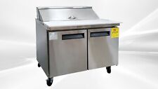 New 48 Commercial Refrigerated Prep Table Sandwich Salad Pizza Cooler Nsf Etl
