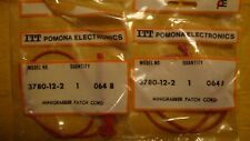 Pomona 3780-12-2 Mini Grabber Patch Cord 12 Qty. 2 Red Cords