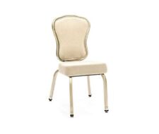 Banquet Chairs Used Gasser Lgn-100 Ivory With Gold Trim Stackable Set Of 10