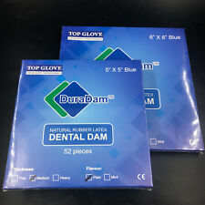 Dental Rubber Dam Sheet Pure Latex Dura Dam 52pc 55-36pc 66 High Strength
