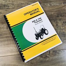 Operators Manual For John Deere 650 750 Tractor Owners Book Maintenance Printed